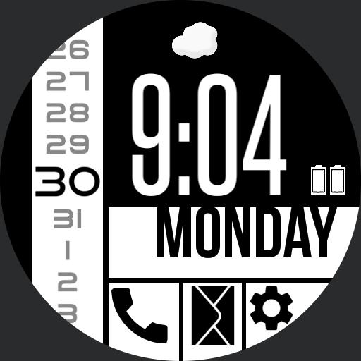 Fancy black and white preview